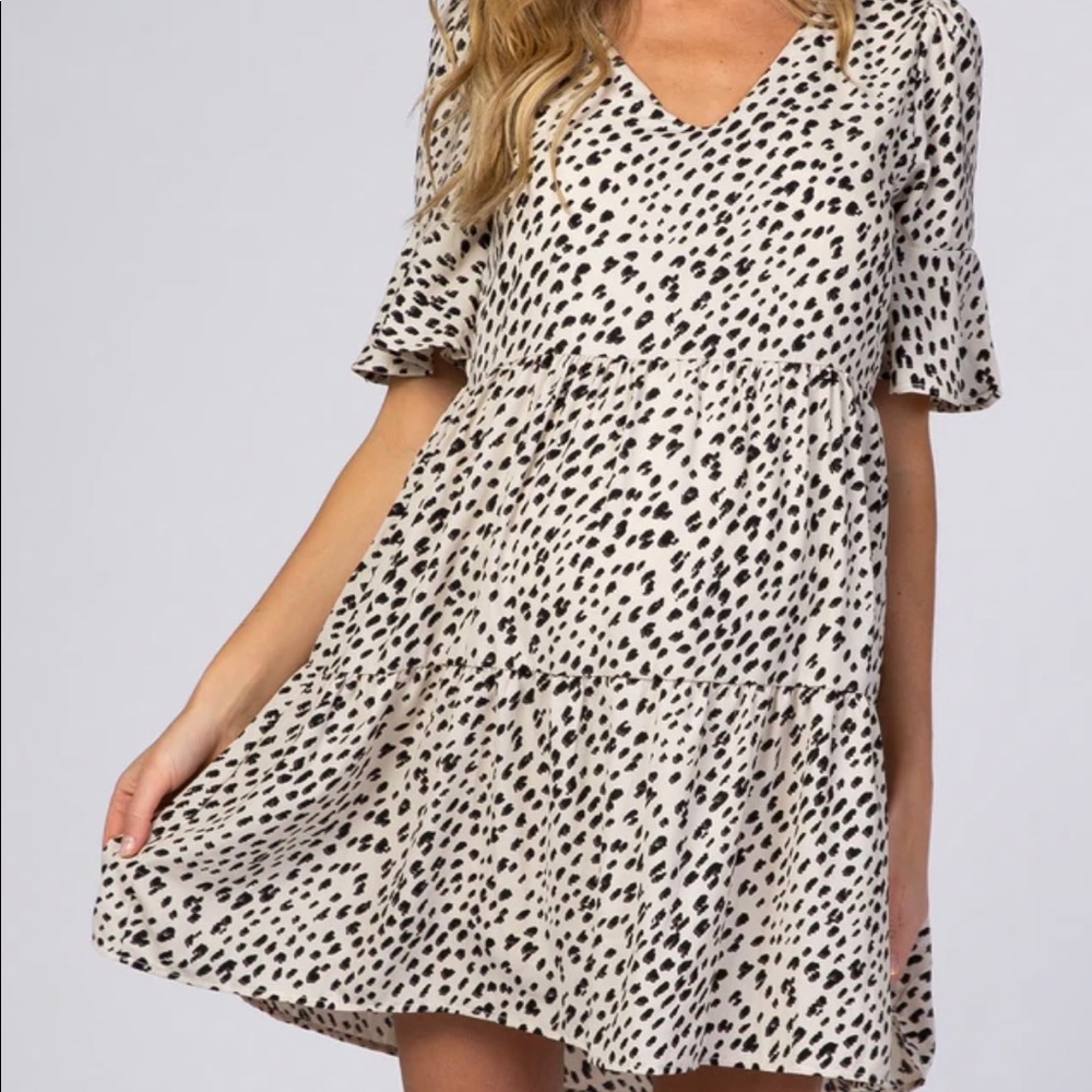 Pink blush maternity dress